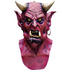 Halloween Devil Mask - Red Horned Demon - Latex Mask