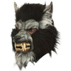 Halloween Werewolf - Gray Snarling Wolf - Latex Mask