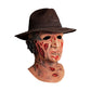 Freddy Krueger Mask - Deluxe Mask with Hat | Halloween Horror Mask