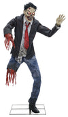 Zombie fracturé - Figurine animatronique (1,8 m de haut) Décoration d'Halloween