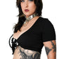 Forest Ink Gothic Clothing -  Ghost Town - Tie-Front Top