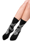 Restyle - Astral Snake - Gothic Calf Length Socks