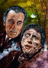 Rick Melton - Christopher Lee Frankenstein - Impression d'art d'horreur classique