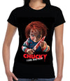 WSH - COME AND PLAY CHUCKY -  Movie Poster - Capsleeve T-Shirt