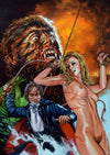 Rick Melton - Dr Jekyll Vs The Wolfman - Erotic Horror - Art Print