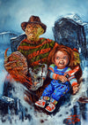 Rick Melton – Freddy und Chucky – Klassischer Horror – Kunstdruck
