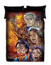 WSH - Fright Night - Twin Bedspread Top Cover / Throw / Fleece by Rick Melton