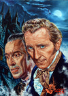 Rick Melton - Dracula and Van Helsing - Classic Horror Art Print