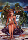 Rick Melton - Horror at Party Beach - Sci-Fi Art Print
