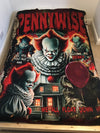 WSH - Pennywise Montage - Twin Bedspread Top Cover / Throw / Fleece
