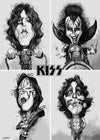 Sebastian Cast – KISS PORTRAITS – Musikerkarikatur – Kunstdruck