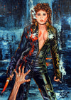 Rick Melton – Linda Blair Savage Streets – Scream Queens – Kunstdruck