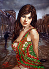 Rick Melton - Madeline Smith Rain - Tirage d'art Scream Queens