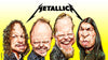 Sebastian Cast - METALLICA - Caricature de musicien - Impression d'art
