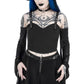Restyle - Midnight Veil - Langarmshirt, Gothicmode