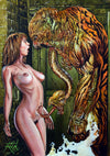 Rick Melton - Monstre dans le placard - Horreur érotique - Impression d'art