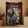 Horror Movie Blanket - Michael Myers Blanket - Luxury Twin / Double Fleece Blanket