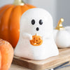 Gothic Home Decor - Ghost and Pumpkin - Tea-Light Holder
