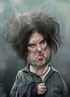 Sebastian Cast – ROBERT SMITH – Musikerkarikatur – Kunstdruck