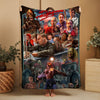Horror Movie Blanket - Return of the Living Dead Blanket - Luxury Twin / Double Velveteen Fleece Blanket