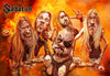 Sebastian Cast – SABATON – Musikerkarikatur – Kunstdruck