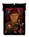 WSH - SAW - I Want To Play A Game - Twin Bedspread Top Cover / Trow / Fleece by Peter Panayis