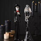 Gotische Wohndekoration – Lady Crow Skelett – Figurine mit gotischer Eleganz