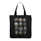 WSH - Farn - Gothic-Einkaufstasche mit Allover-Print