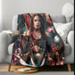 Horror Movie Blanket - Terrifier - Luxury Twin / Double Velveteen Fleece Blanket