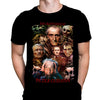 Faces of Peter Cushing - Classic Horror Movie Poster Art - T-Shirt