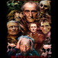 Les visages de Peter Cushing - Affiches de films d'horreur classiques - T-shirt