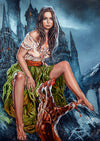 Rick Melton - Lalla Ward - Impression d'art Scream Queens