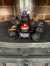 CINQ CHATONS SORCIÈRES CHANDELIER CHAUFFE-PLAT - Ornement Chandelier Chauffe-plat