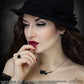 Black Rose Enigma Necklace by Alchemy Gothic