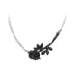Black Rose Enigma Necklace by Alchemy Gothic