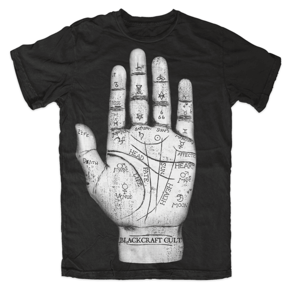 Blackcraft Cult - PALM READER - Men's T-Shirt - Wild Star Hearts 