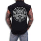 Dark Art Cult - PENTAGRAM BAPHOMET- Sleeveless Workers Shirt - Black - Wild Star Hearts 