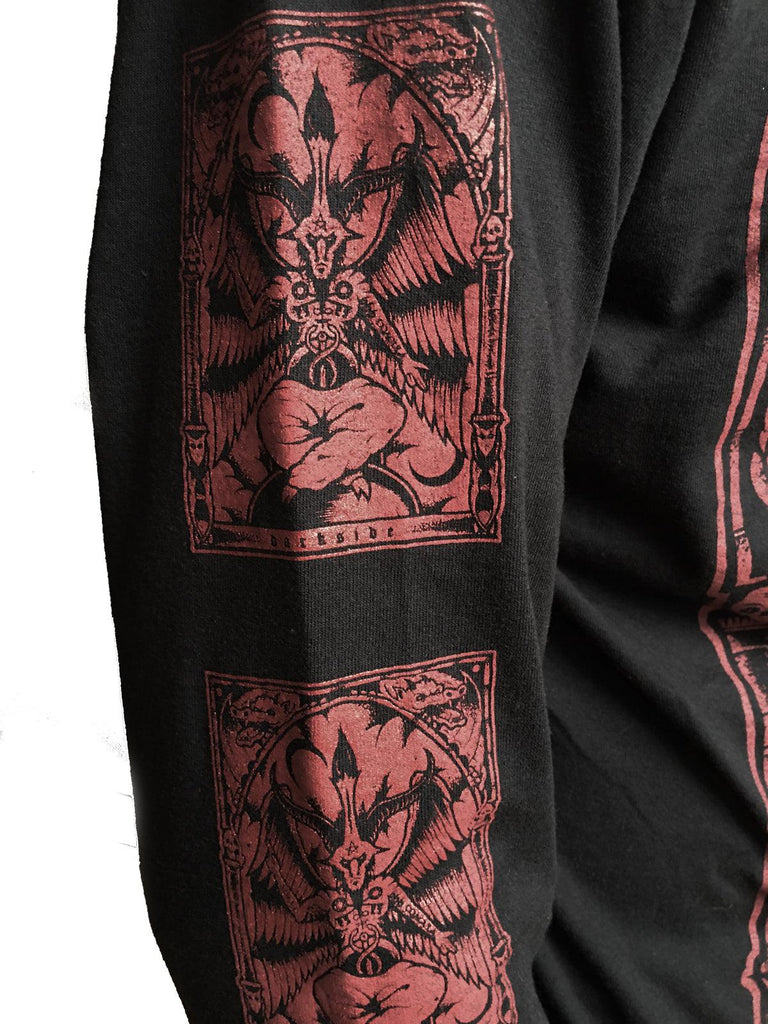 Darkside - BAPHOMET - Men's Long Sleeve Top - Blood Red Ltd Ed - Wild Star Hearts 