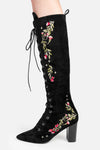 Restyle - Astrantia - Knee-High Platform Goth Boots