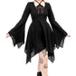 Restyle - Azael - Robe Mi-Longue Gothique à Panneau en Tulle Floqué