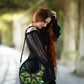 Restyle - Botanical - Gothic Black Handbag