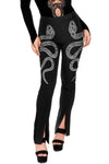 Restyle - Cathedral Snake -  Embroidered High Waisted Trousers