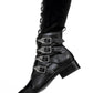 Restyle - Cathedralis - Buckle Winkle-Picker Classic Goth Boots