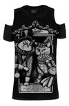 Restyle - Cat Couple - Cold Shoulder T-Shirt