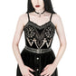 Restyle - Cathedral Snake - Body - Body en velours à manches allongées