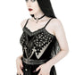 Restyle - Cathedral Snake - Body - Body en velours à manches allongées