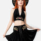 Restyle - Dark Botany - Womens Mini Skirt