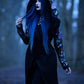 Restyle - Enchanted Forest - Long pagan Hoodie with moth and crescent oversized hood
