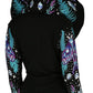 Restyle - Enchanted Forest - Long pagan Hoodie with moth and crescent oversized hood