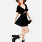 Restyle - Midnight Floral - Cottagecore Mini Dress